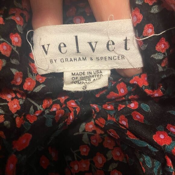 Velvet Graham & Spencer Peasant Floral Blouse - Picture 3 of 6